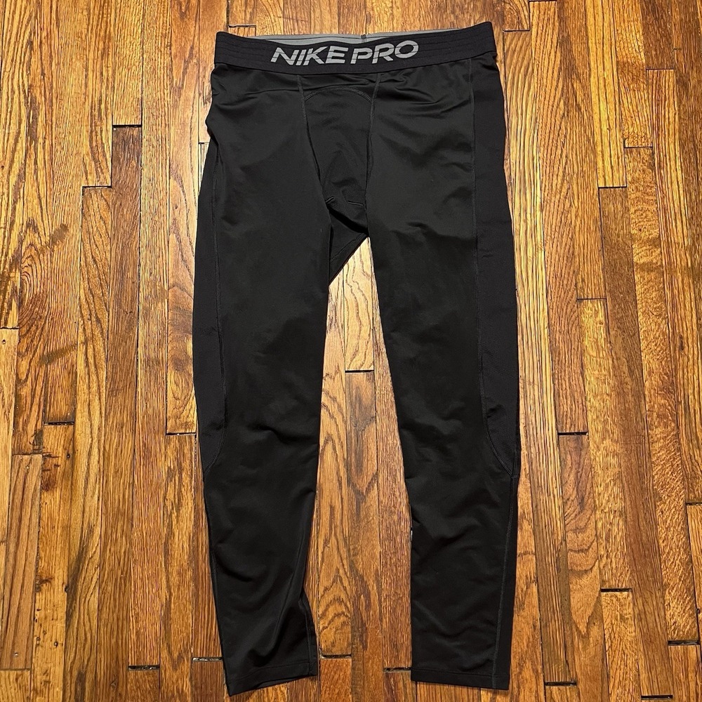 Nike Pro Compression Leggings Men's Black Size XL-Tall BV5643-010